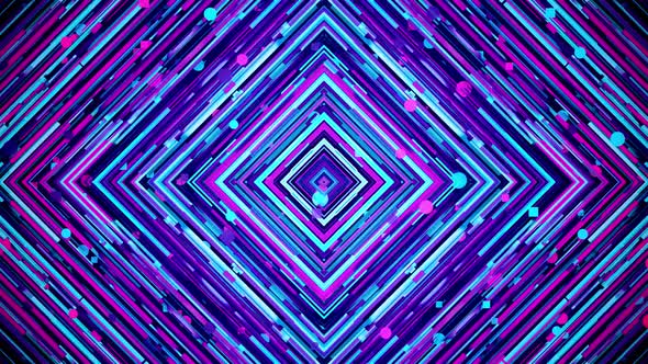 Blue Purple Geometric Pattern