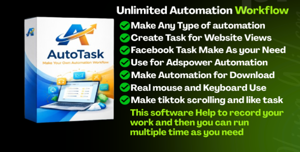 AutoTask - Unlimited Automation workflow For Your Business & Seo work