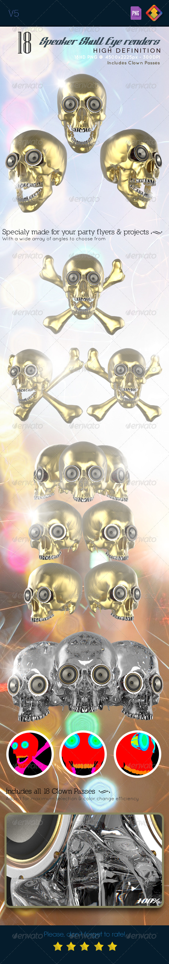 Skull Speaker Eye Renders V5