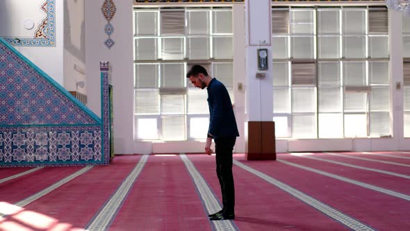 Prayer Man Mosque Worshiping