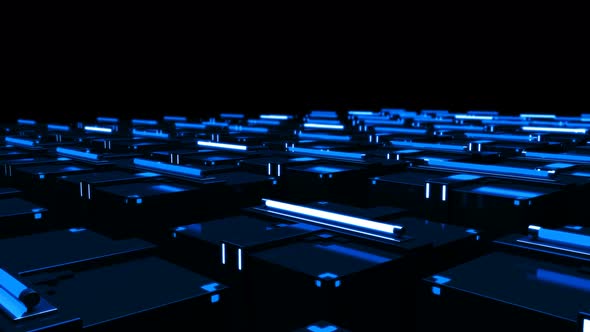 Blue Led Lights Wall alt