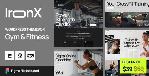 IronX - Gym & Fitness WordPress Theme