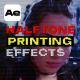 Halftone Printing Effects - VideoHive Item for Sale