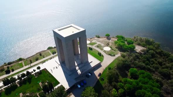 The Çanakkale Martyrs' Memorial.