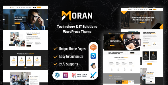Moran - Technology & IT Solutions WordPress Theme