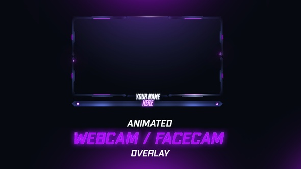 Animated Webcam/Camera Overlay for Streamers
