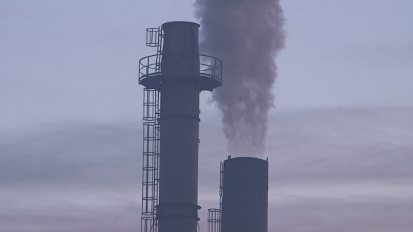 Industrial Smoke From Chimney