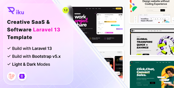 Piku - Creative Saas & Software Laravel 13 Template