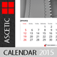 Calendar Template Ascetic 2015 (2014) - GraphicRiver Item for Sale