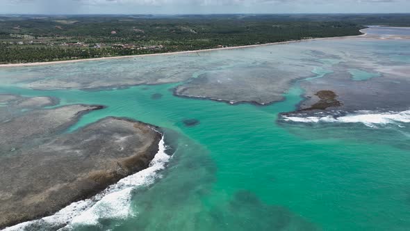 Patacho beach at Sao Miguel dos Milagres Alagoas Brazil.