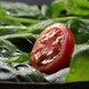 Cherry tomato falling down in fresh salad - VideoHive Item for Sale