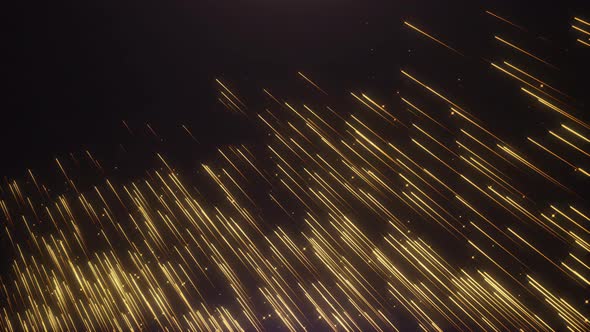 Gold Line Particles