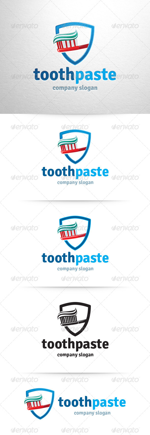 Toothpaste Logo Template