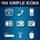 100 Simple Icons • Hardware & Devices • - GraphicRiver Item for Sale