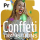 Festive Confetti Transitions for Premiere Pro | 12 MOGRTs for Weddings, Parties & Events - VideoHive Item for Sale