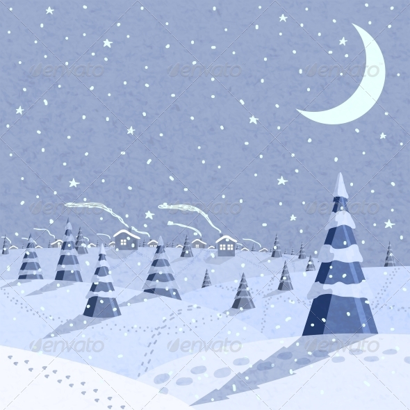 Winter Landscape Scene