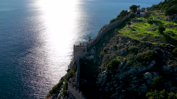 Alanya Castle Alanya Kalesi Aerial View