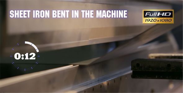 Sheet Iron Bent in the Machine