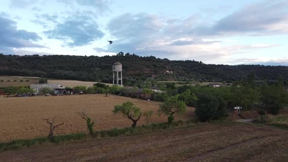 Countryside in Spain Aerial View