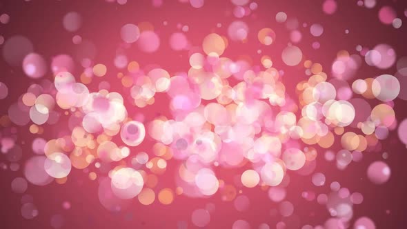 Background filled with pink light bubbles alt
