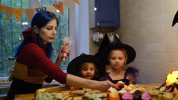 Preparing for Halloween at Home Kitchen