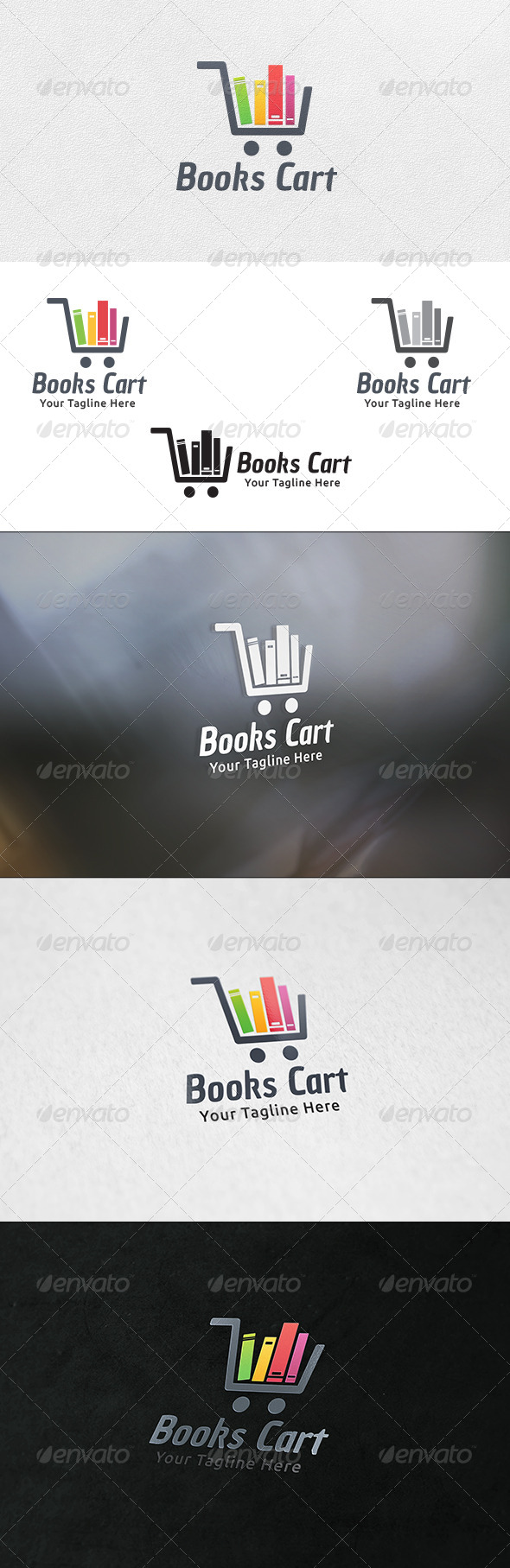 Books Cart - Logo Template