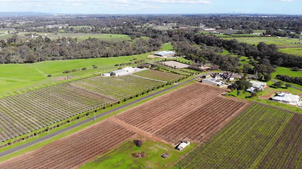 Aerial View of a Farmland in Australia