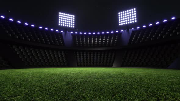 Sport Stadium Video Background, Flashing Lights . Glowing Stadium Lights alt