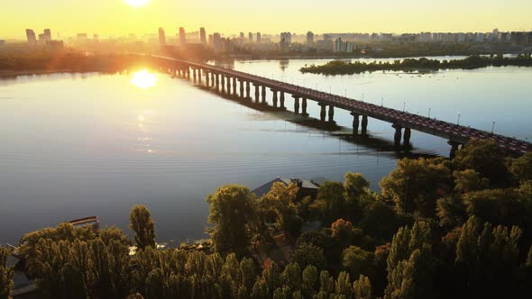 Aerial View of Kyiv By Day. Ukraine