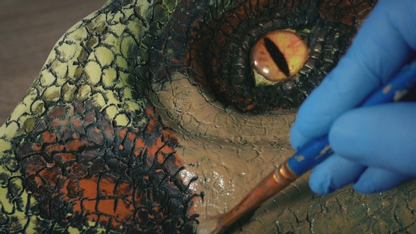 Painting A Dinosaur Or Monster Model