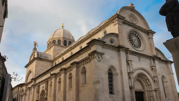 Time Lapse  St James Cathedral Sibenik Croatia