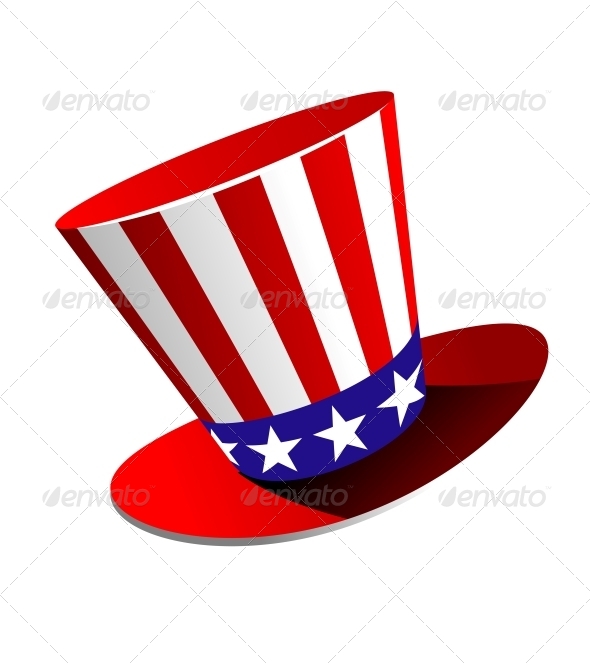 Patriotic American Top Hat