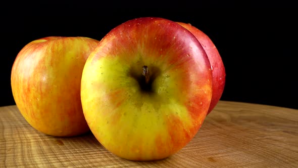 Apple on a Black Background