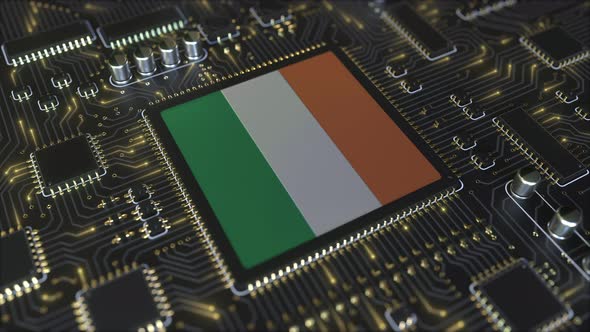 National Flag of Ireland on the Operating Chipset