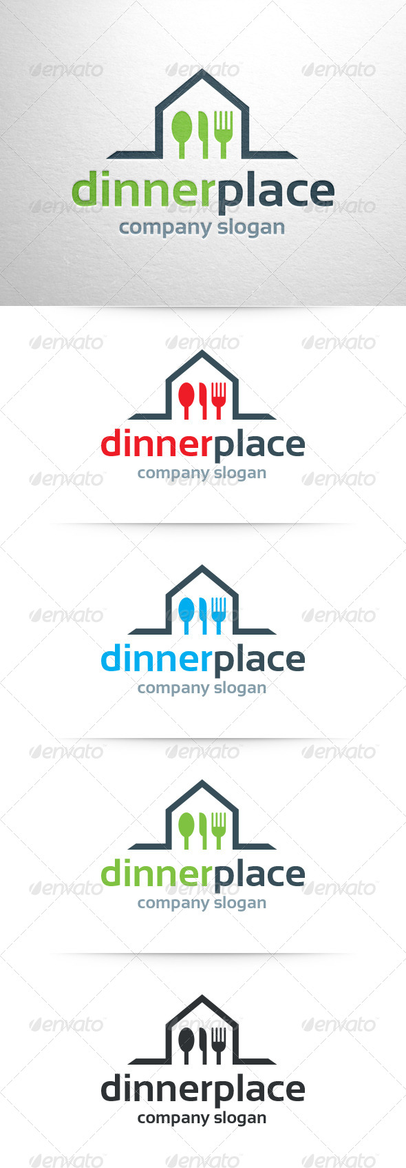 Dinner Place Logo Template
