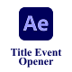 Bold Event Title Opener - VideoHive Item for Sale