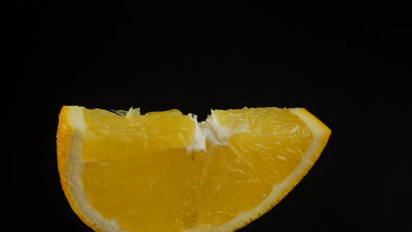 Close-up of orange rotating