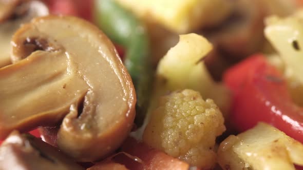 Close Up of Cooked Fresh Vegetable on Plate 