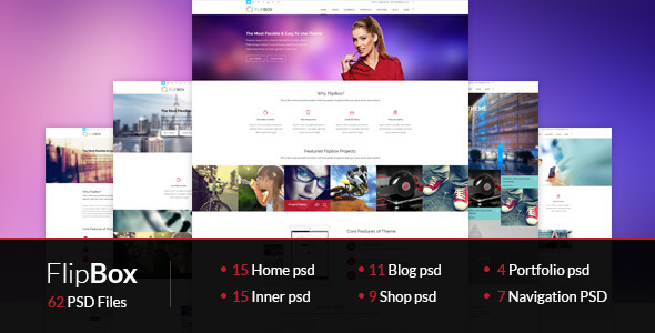 FlipBox-PSD Theme