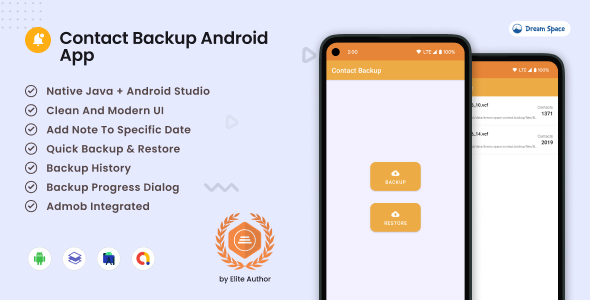 Contact Backup Android App 1.0