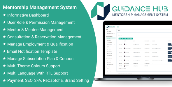 Guidance Hub SaaS - Mentorship Management System