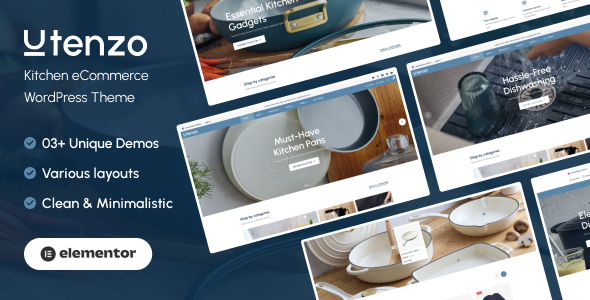 Utenzo – Modern WooCommerce Kitchen Store Theme
