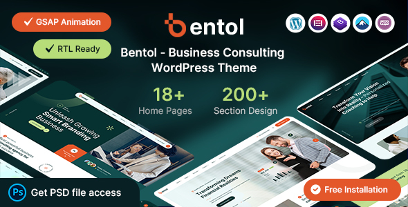 Bentol - Business Consulting WordPress Theme