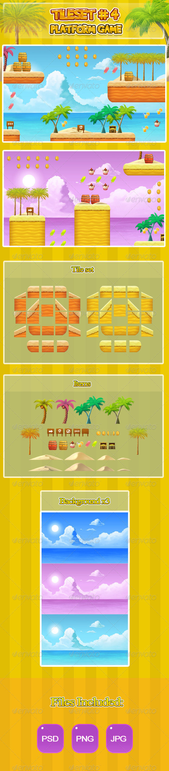 2D Platformer Game Assets from GraphicRiver