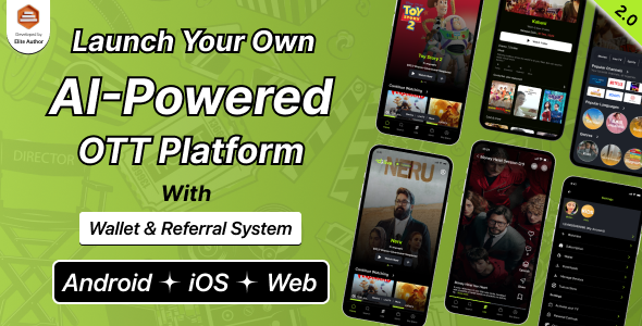 DTLive: Movie, TV Show, OTT, Live TV, Streaming Flutter App (Android, iOS, Web) with Admin Panel