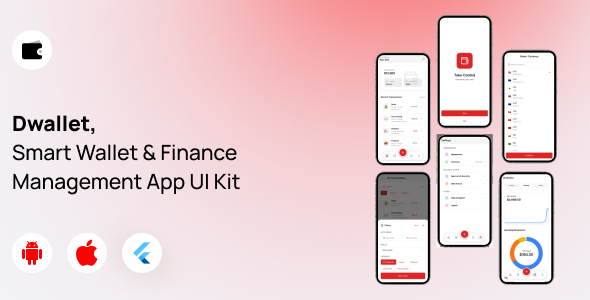 Dwallet- Smart Wallet & Finance Management App UI Kit