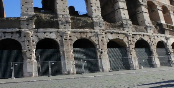 Facade of Roman Coliseum