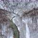 Aerial Footage of Beautiful River with Snowy Landscape - VideoHive Item for Sale