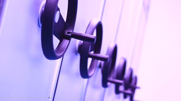 Secured Iron Doors of Archive Drawers