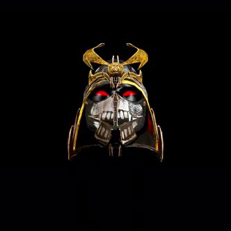 Samurai head 3d alpha